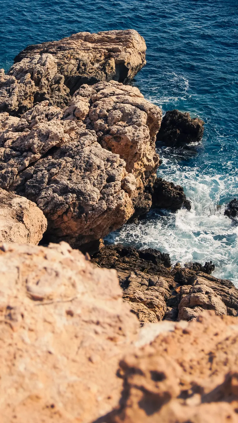 Rocky headland and surf on the New South Wales far south coast